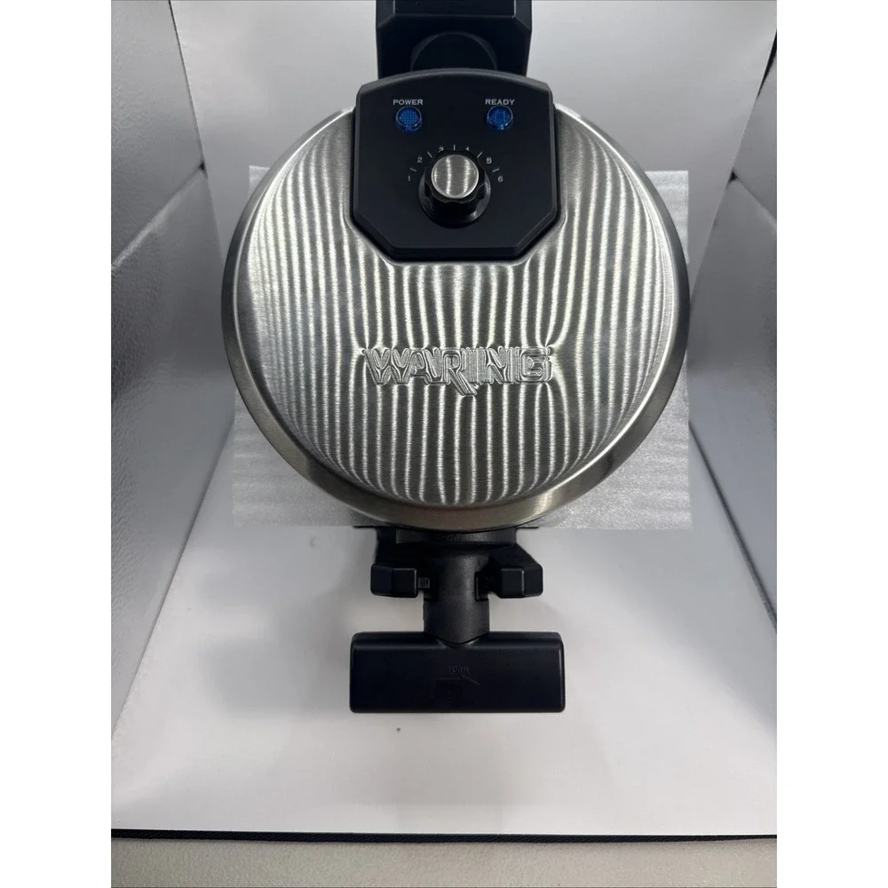 Waring Pro Belgian Waffle Maker WMK200 Stainless Steel Rotating NEW No Box NWOB